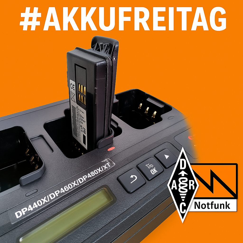 Stell dir vor, du brauchst deinen Funk, aber der Akku ist tot.